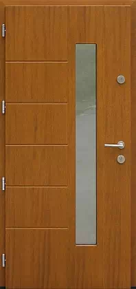 Drzwi zewnętrzne nowoczesne 471,11 złoty dąb