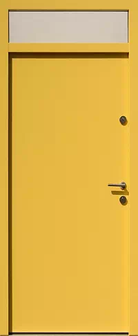Drzwi z naświetlem górnym nieotwieranym 500C żółte