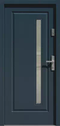 Drzwi zewnętrzne drewniane 577,2 antracyt